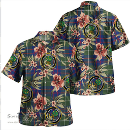 Scottish Hamilton of Clayton Modern Clan Tartan Hawaiian Shirt - Tropical Old Style Scottish Plaid Tartan Plaid