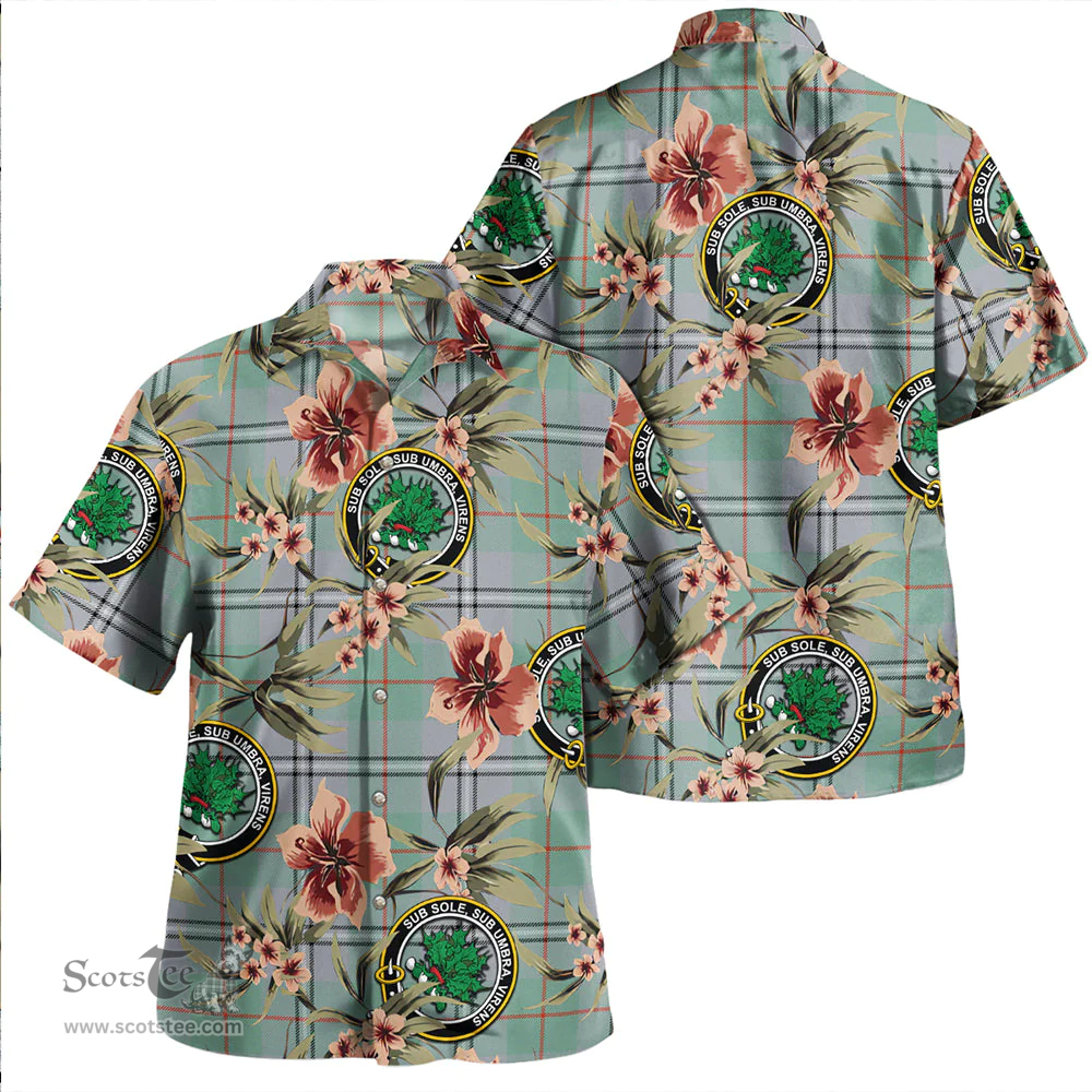 Scottish Irvine of Glentulchan Ancient Clan Tartan Hawaiian Shirt - Tropical Old Style Scottish Plaid Tartan Plaid