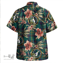 Scottish Hunter of Hunterston (Michael of Hunterston) Modern Clan Tartan Hawaiian Shirt - Tropical Old Style Scottish Plaid Tartan Plaid