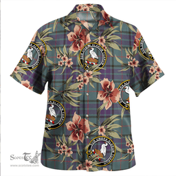 Scottish Lauder Weathered Clan Tartan Hawaiian Shirt - Tropical Old Style Scottish Plaid Tartan Plaid