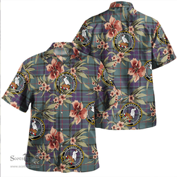 Scottish Lauder Weathered Clan Tartan Hawaiian Shirt - Tropical Old Style Scottish Plaid Tartan Plaid