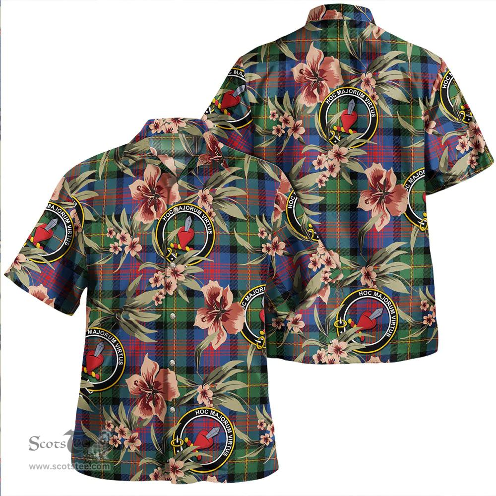 Scottish Logan Modern Clan Tartan Hawaiian Shirt - Tropical Old Style Scottish Plaid Tartan Plaid