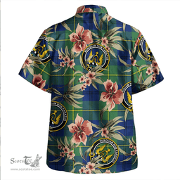 Scottish Johnstone (Johnson) Modern Clan Tartan Hawaiian Shirt - Tropical Old Style Scottish Plaid Tartan Plaid