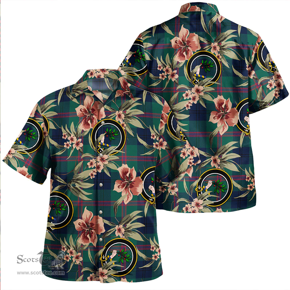 Scottish Laurie Modern Clan Tartan Hawaiian Shirt - Tropical Old Style Scottish Plaid Tartan Plaid