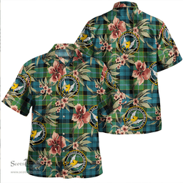 Scottish Hogarth Ancient Clan Tartan Hawaiian Shirt - Tropical Old Style Scottish Plaid Tartan Plaid