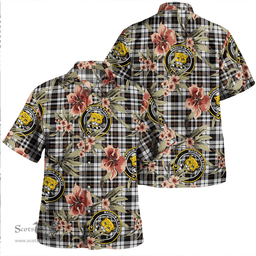 Scottish Little Arisaid Modern Clan Tartan Hawaiian Shirt - Tropical Old Style Scottish Plaid Tartan Plaid