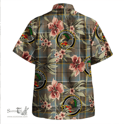 Scottish MacAlpine Weathered Clan Tartan Hawaiian Shirt - Tropical Old Style Scottish Plaid Tartan Plaid