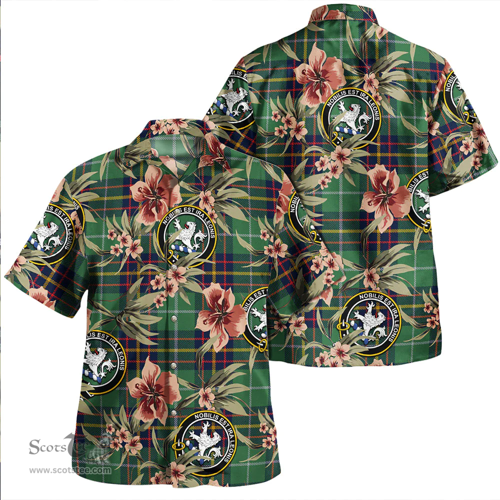 Scottish Inglis Modern Clan Tartan Hawaiian Shirt - Tropical Old Style Scottish Plaid Tartan Plaid