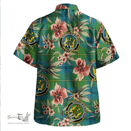 Scottish Johnstone (Johnson) Ancient Clan Tartan Hawaiian Shirt - Tropical Old Style Scottish Plaid Tartan Plaid