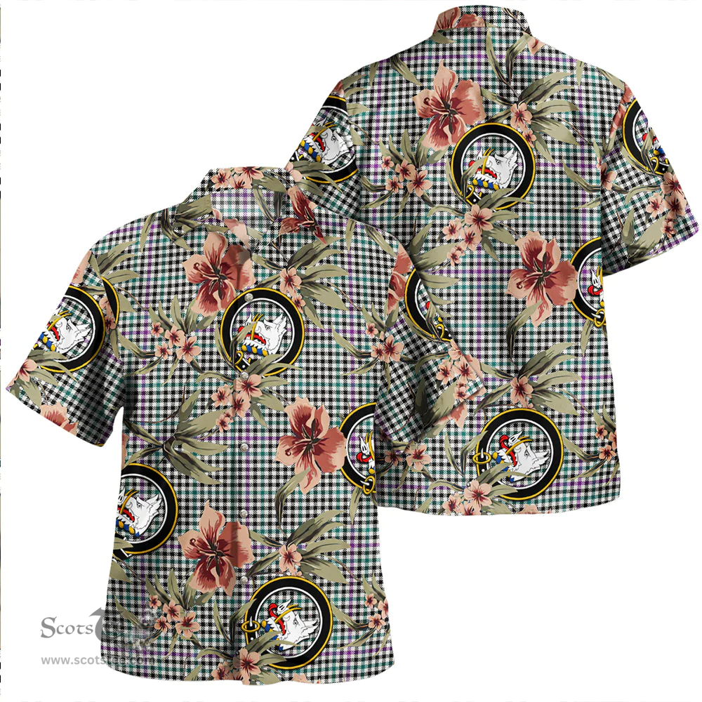 Scottish Halliday (Holliday) Modern Clan Tartan Hawaiian Shirt - Tropical Old Style Scottish Plaid Tartan Plaid