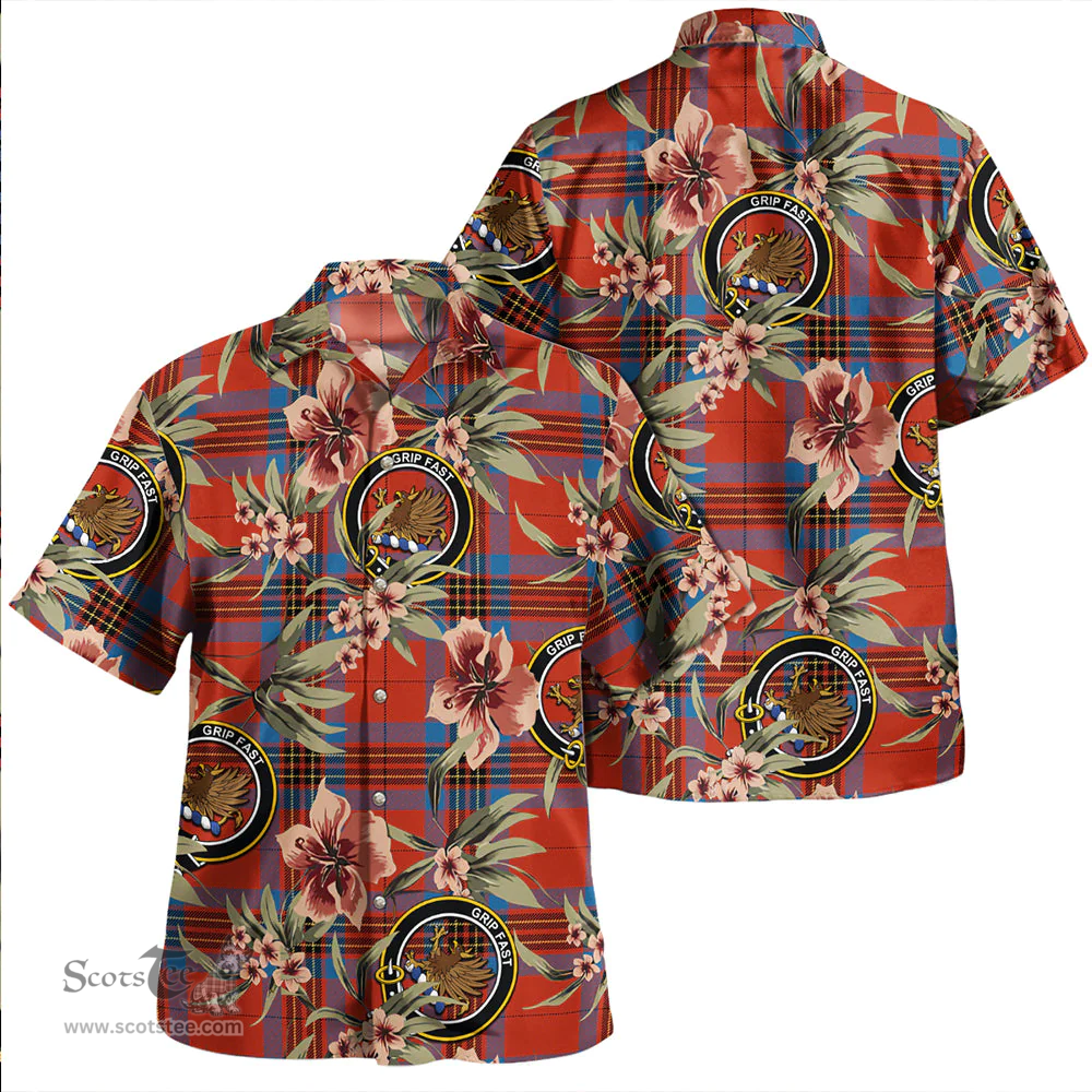Scottish Leslie Ancient Clan Tartan Hawaiian Shirt - Tropical Old Style Scottish Plaid Tartan Plaid