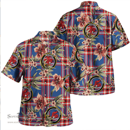 Scottish Laing of Archiestown (Lang of Archiestown) Modern Clan Tartan Hawaiian Shirt - Tropical Old Style Scottish Plaid Tartan Plaid