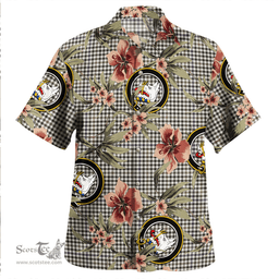 Scottish Halliday (Holliday) Weathered Clan Tartan Hawaiian Shirt - Tropical Old Style Scottish Plaid Tartan Plaid