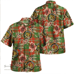 Scottish Hay Ancient Clan Tartan Hawaiian Shirt - Tropical Old Style Scottish Plaid Tartan Plaid