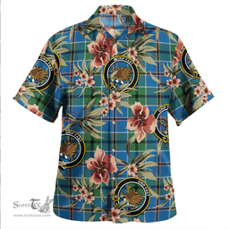 Scottish Leslie of the Hebrides Ancient Clan Tartan Hawaiian Shirt - Tropical Old Style Scottish Plaid Tartan Plaid