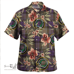 Scottish MacArthur of Milton Weathered Clan Tartan Hawaiian Shirt - Tropical Old Style Scottish Plaid Tartan Plaid