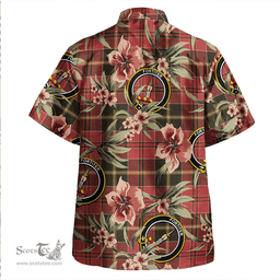 Scottish MacAlister of Skye Weathered Clan Tartan Hawaiian Shirt - Tropical Old Style Scottish Plaid Tartan Plaid