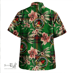 Scottish Lundin Clan Tartan Hawaiian Shirt - Tropical Old Style Scottish Plaid Tartan Plaid