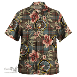 Scottish Guthrie Weathered Clan Tartan Hawaiian Shirt - Tropical Old Style Scottish Plaid Tartan Plaid