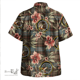 Scottish Guthrie Weathered Clan Tartan Hawaiian Shirt - Tropical Old Style Scottish Plaid Tartan Plaid