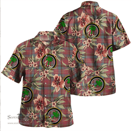 Scottish Leighton Weathered Clan Tartan Hawaiian Shirt - Tropical Old Style Scottish Plaid Tartan Plaid