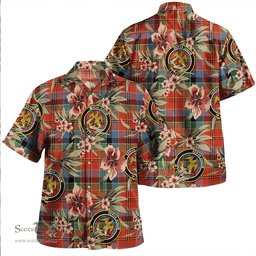 Scottish Hay and Leith Ancient Clan Tartan Hawaiian Shirt - Tropical Old Style Scottish Plaid Tartan Plaid