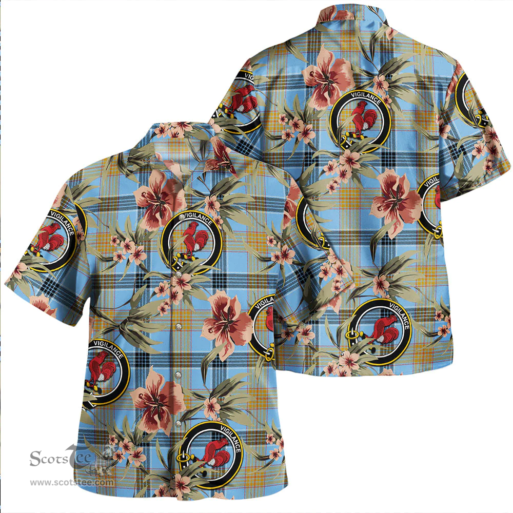 Scottish Laing (Lang) Ancient Clan Tartan Hawaiian Shirt - Tropical Old Style Scottish Plaid Tartan Plaid