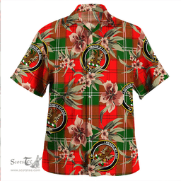 Scottish Gartshore Clan Tartan Hawaiian Shirt - Tropical Old Style Scottish Plaid Tartan Plaid