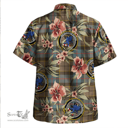 Scottish Forsyth Weathered Clan Tartan Hawaiian Shirt - Tropical Old Style Scottish Plaid Tartan Plaid