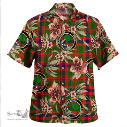 Scottish Kinninmont Clan Tartan Hawaiian Shirt - Tropical Old Style Scottish Plaid Tartan Plaid