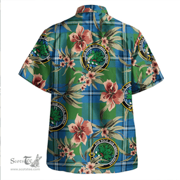 Scottish Irvine Ancient Clan Tartan Hawaiian Shirt - Tropical Old Style Scottish Plaid Tartan Plaid
