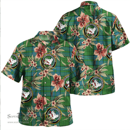 Scottish Lockhart Ancient Clan Tartan Hawaiian Shirt - Tropical Old Style Scottish Plaid Tartan Plaid