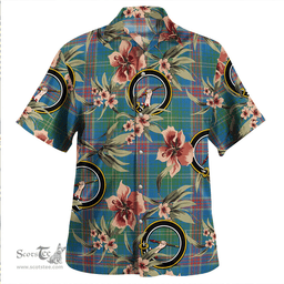 Scottish Hart Ancient Clan Tartan Hawaiian Shirt - Tropical Old Style Scottish Plaid Tartan Plaid