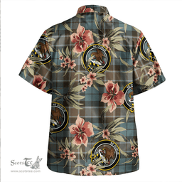 Scottish Graham of Menteith Weathered Clan Tartan Hawaiian Shirt - Tropical Old Style Scottish Plaid Tartan Plaid
