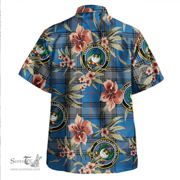 Scottish Kinnaird Ancient Clan Tartan Hawaiian Shirt - Tropical Old Style Scottish Plaid Tartan Plaid