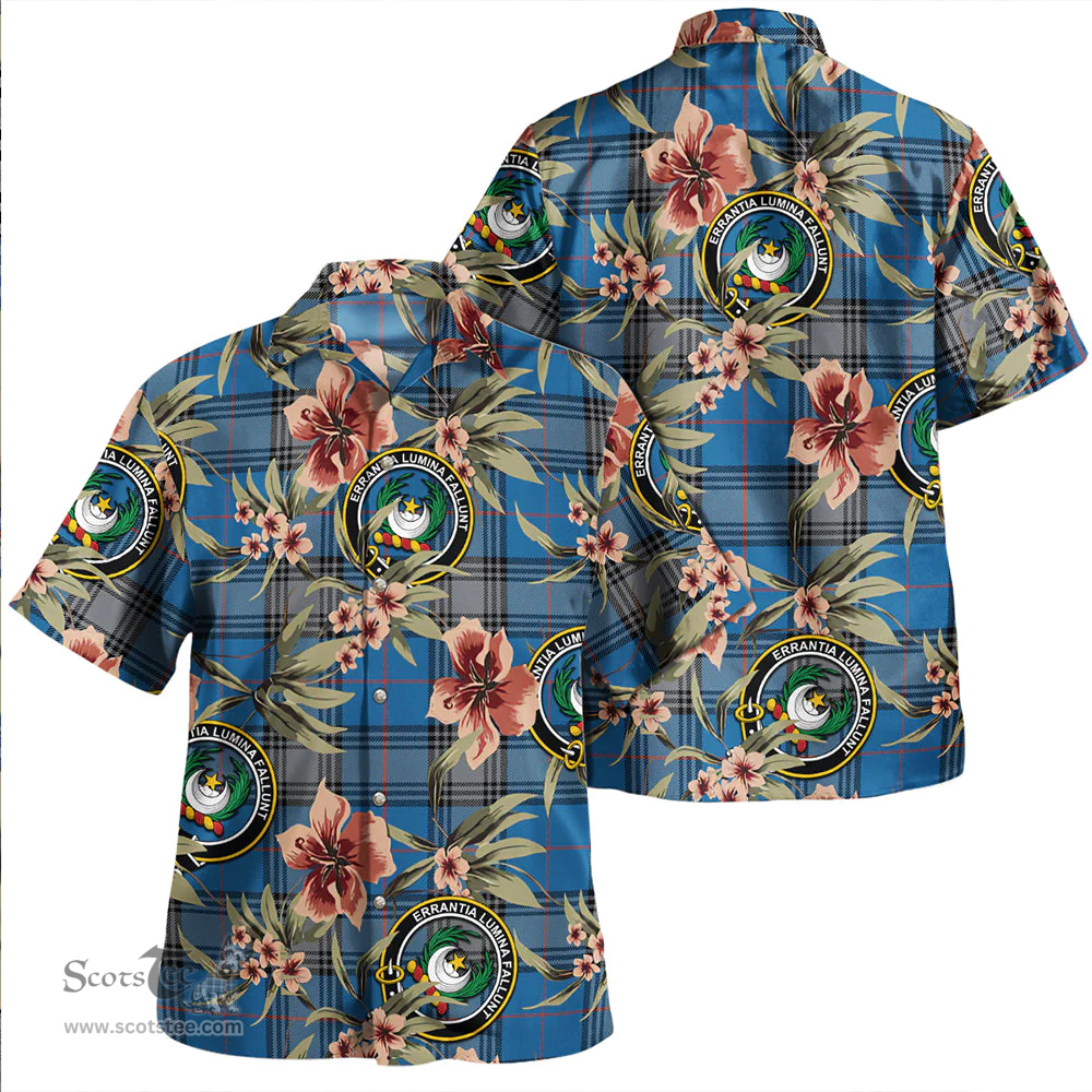 Scottish Kinnaird Ancient Clan Tartan Hawaiian Shirt - Tropical Old Style Scottish Plaid Tartan Plaid