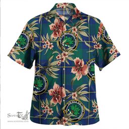 Scottish Irvine of Bonshaw Modern Clan Tartan Hawaiian Shirt - Tropical Old Style Scottish Plaid Tartan Plaid