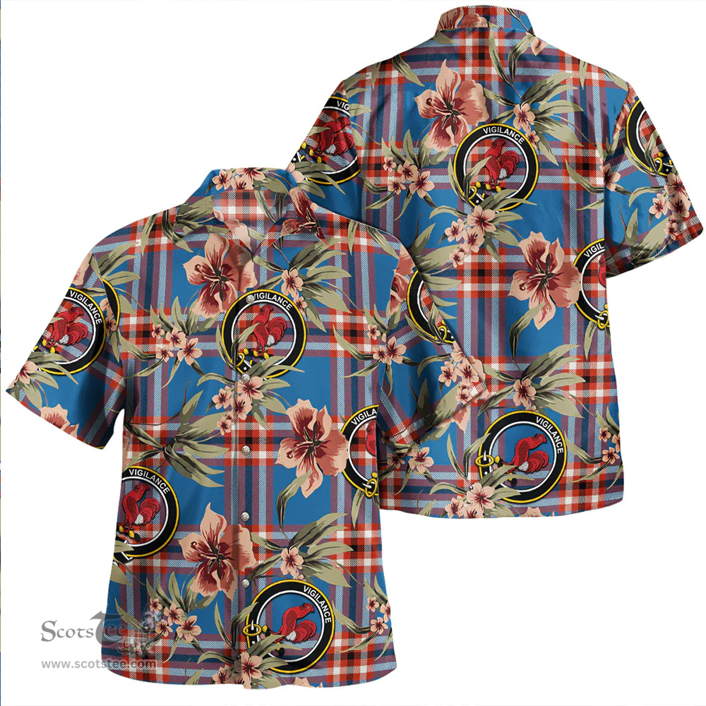 Scottish Laing of Archiestown (Lang of Archiestown) Ancient Clan Tartan Hawaiian Shirt - Tropical Old Style Scottish Plaid Tartan Plaid