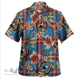 Scottish Glenn Ancient Clan Tartan Hawaiian Shirt - Tropical Old Style Scottish Plaid Tartan Plaid