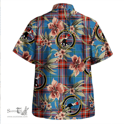 Scottish Glenn Ancient Clan Tartan Hawaiian Shirt - Tropical Old Style Scottish Plaid Tartan Plaid