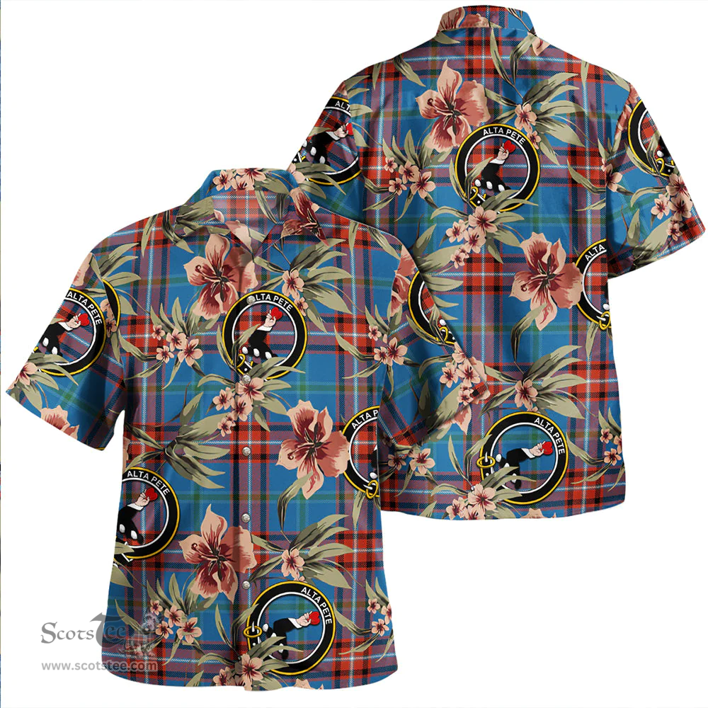 Scottish Glenn Ancient Clan Tartan Hawaiian Shirt - Tropical Old Style Scottish Plaid Tartan Plaid