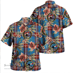 Scottish Glenn Ancient Clan Tartan Hawaiian Shirt - Tropical Old Style Scottish Plaid Tartan Plaid