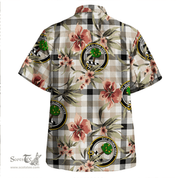 Scottish Hogg Weathered Clan Tartan Hawaiian Shirt - Tropical Old Style Scottish Plaid Tartan Plaid
