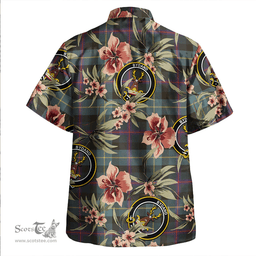 Scottish Huntly Gordon Gathering 2000 Weathered Clan Tartan Hawaiian Shirt - Tropical Old Style Scottish Plaid Tartan Plaid