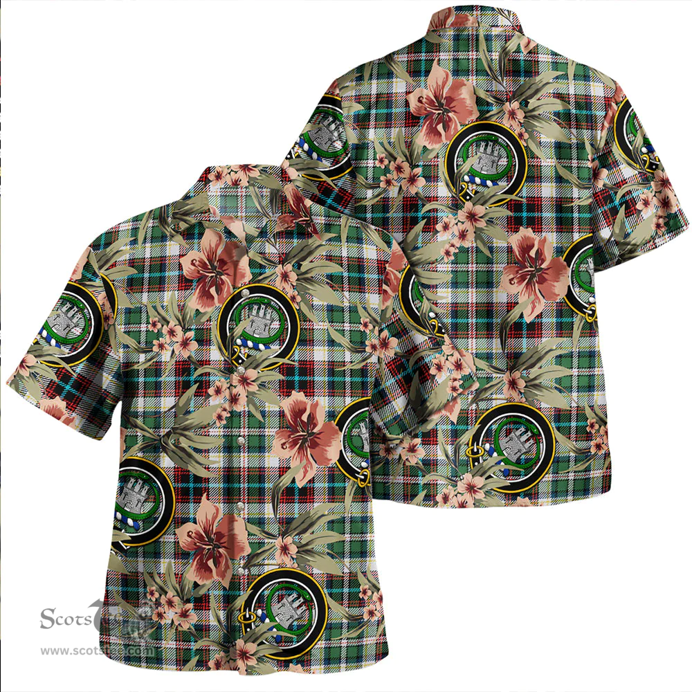 Scottish Innes of Cowie Ancient Clan Tartan Hawaiian Shirt - Tropical Old Style Scottish Plaid Tartan Plaid