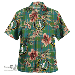 Scottish Hunter of Hunterston (Michael of Hunterston) Ancient Clan Tartan Hawaiian Shirt - Tropical Old Style Scottish Plaid Tartan Plaid
