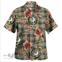 Scottish Kidd Weathered Clan Tartan Hawaiian Shirt - Tropical Old Style Scottish Plaid Tartan Plaid