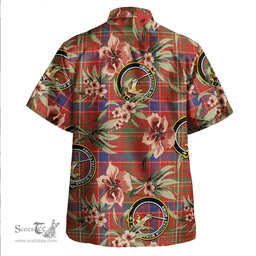 Scottish Lumsden Waistcoat Modern Clan Tartan Hawaiian Shirt - Tropical Old Style Scottish Plaid Tartan Plaid