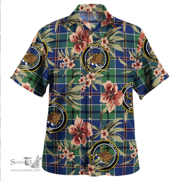 Scottish Leslie of the Hebrides Modern Clan Tartan Hawaiian Shirt - Tropical Old Style Scottish Plaid Tartan Plaid