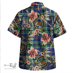 Scottish Leslie of the Hebrides Modern Clan Tartan Hawaiian Shirt - Tropical Old Style Scottish Plaid Tartan Plaid